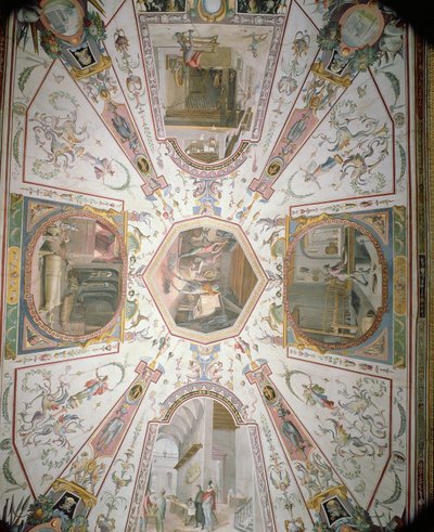 Decke aus dem Vasari-Korridor, 1560-80 von Giorgio Vasari